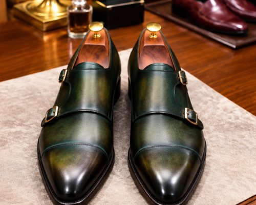 Emerald Double-Monk Shoes