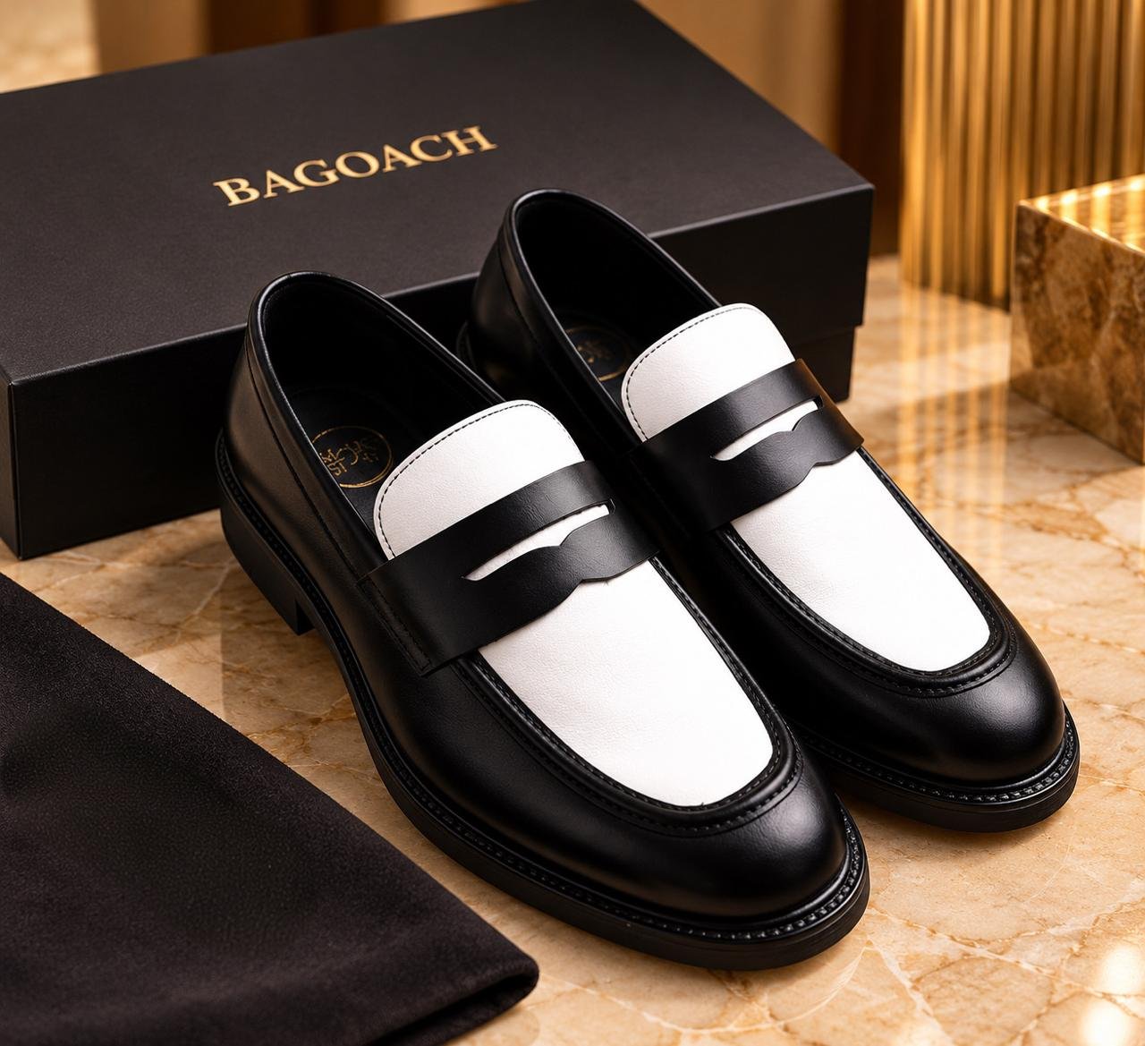 Leather loafers